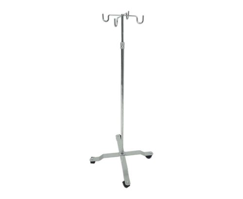 Potence À Sérum Inox Socle Pvc - 2 Crochet – Image 2