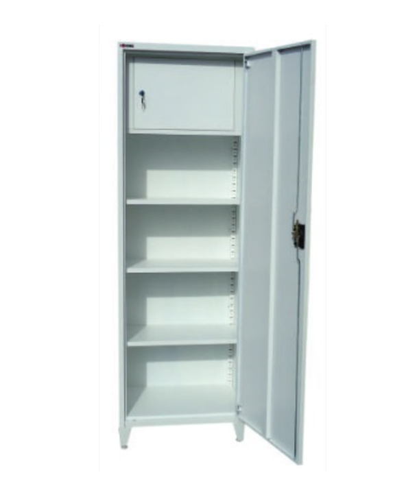 Armoire à médicaments 1 porte Armoire à Pharmacie 1 Porte - Inox - Étagère Métal – Image 1