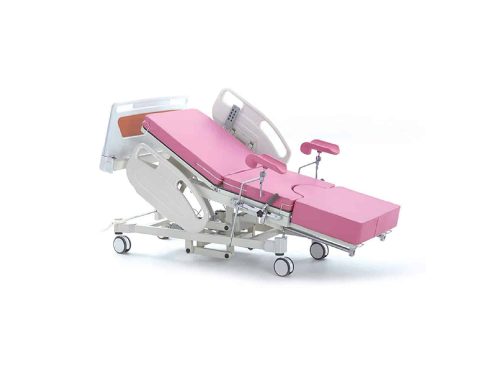 Lit-Obstetricale-electrique Lit d'Accouchement Eléctrique - Metal Epoxy - Hauteur fixe de 3 Articulation – Image 1